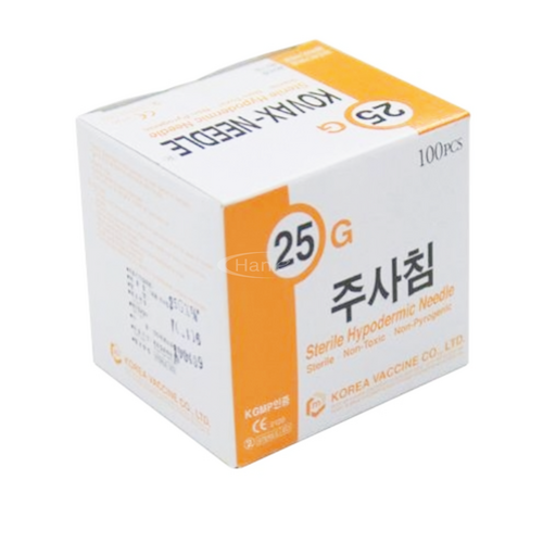 [한국백신]멸균주사침(25G*38mm)